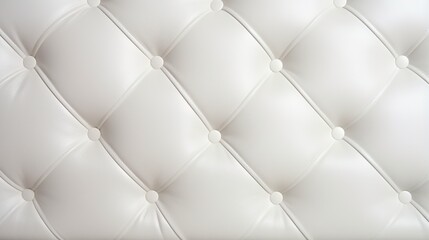 a close up of a white leather upholstery.  generative ai