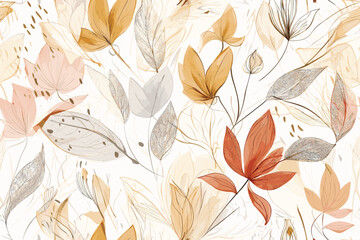 Vector art painting illustration flower pattern. textile, ornamental, ornate, hand drawn, drapery, curl, watercolor, trendy, painting, repeat, fancy, elements, diverse, deco, stain