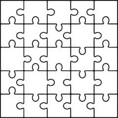 Fototapeta premium Square Puzzle Vector