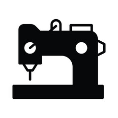 sewing machine icon design, illustration design