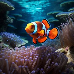 Obraz na płótnie Canvas Nemo Fish Under the sea