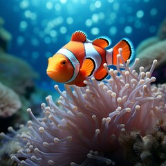 Naklejka na ściany i meble Nemo Fish Under the sea