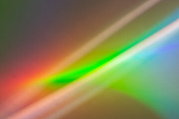 Rainbow reflection of light on the wall.