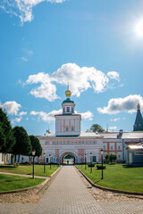 Fototapeta na wymiar Iversky monastery in Valdai, Russia.