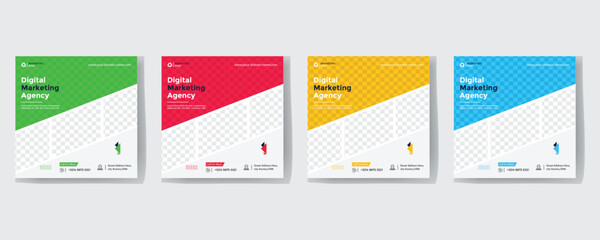 Corporate and digital business marketing promotion post design or social media banner minimal and modern. flyer, poster, banner, brochure, email header, post in social networks, advertising, events.