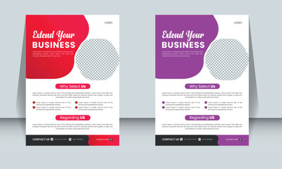 Minimal Business  Flyer in Two Color