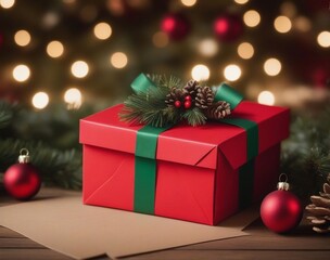 Festive and Stylish Christmas Stationery for Holiday Correspondence. AI Generated.