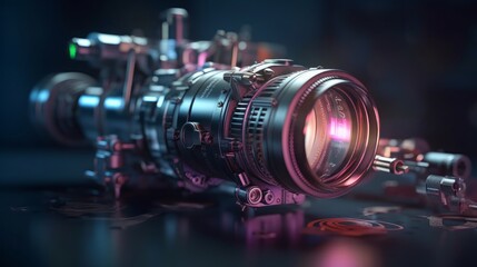 Fototapeta na wymiar Capturing Moments with Precision: Unleash the Power of Advanced Camera Technology and Optics for Professional Photography, generative AI