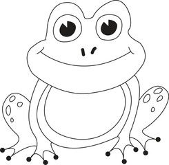 Coloring book illustrator, vector design. cute Animal Line art, Sketch Design