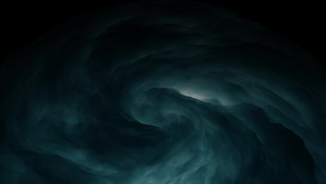 A mesmerizing graphic design depicting a dark, swirling vortex with a powerful center of bright light&mdash;an intriguing representation of the enigmatic phenomenon known as a black hole