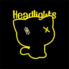 Cat animal vector headlights