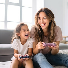 Family play time, playing together