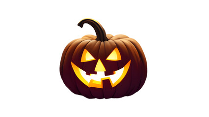 Jack O Lantern halloween pumpkin isolated png file