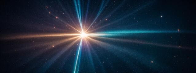 Abstract dark blue digital background with sparkling blue light particles