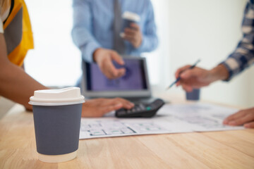 Teams engineers, architects and real estate investors churned over cup of hot coffee to...