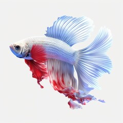 Fototapeta premium Illustration of betta fish with beautiful color 