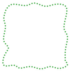 green dot abstract border frame element design 