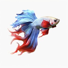 Illustration of betta fish with beautiful color 