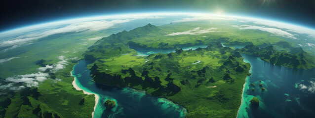 Fototapeta premium Green planet - Earth