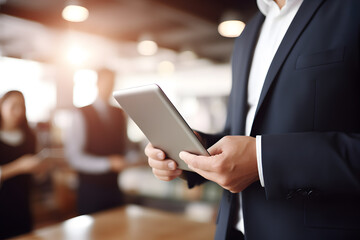 Businessman Leading Digital Innovation - Generative AI