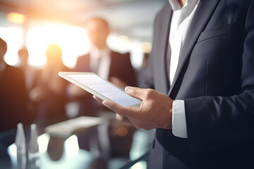 Businessman Leading Digital Innovation - Generative AI