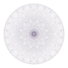 Mandala flower vector simple abstract round geometric shape