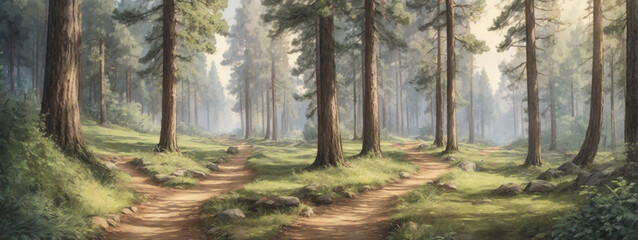 trail in the forest