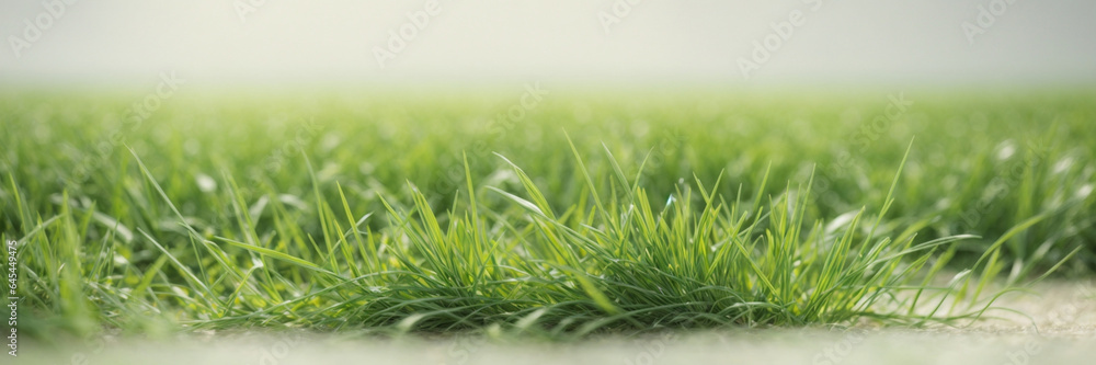 Poster fresh spring green grass