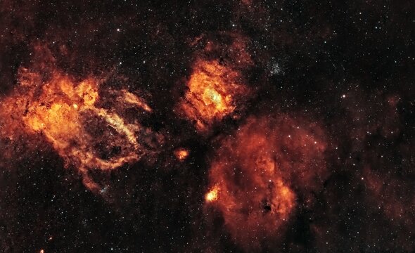 The Bubble and Lobster Claw Nebulae © Dominic