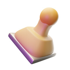 3d  Stamp tool rendering,
