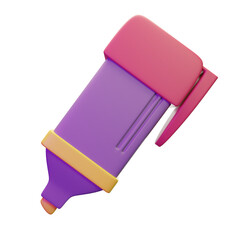 3d render markers highlighter