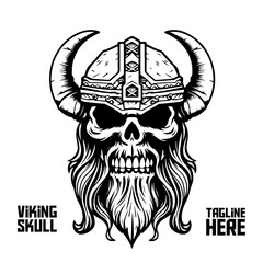 Viking in Monochrome: Skeleton warrior or barbarian gladiator man mascot with a powerful visage wearing a helmet. In a vintage retro setting - isolated on white background