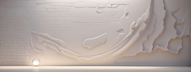 White painted wall texture or background