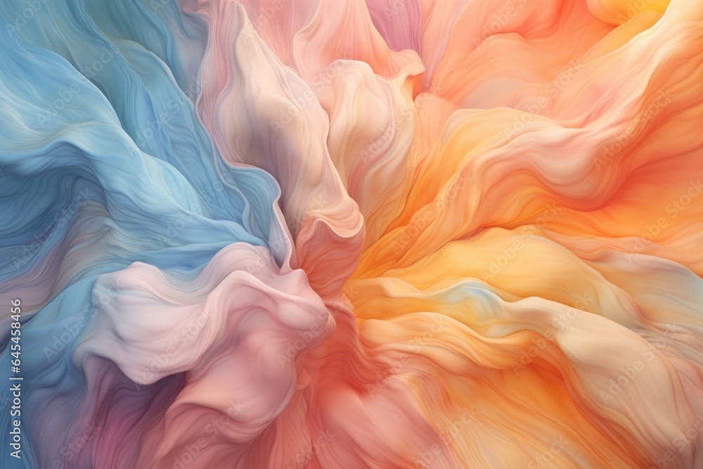 Poster abstract art wavy gradient background. ai generative