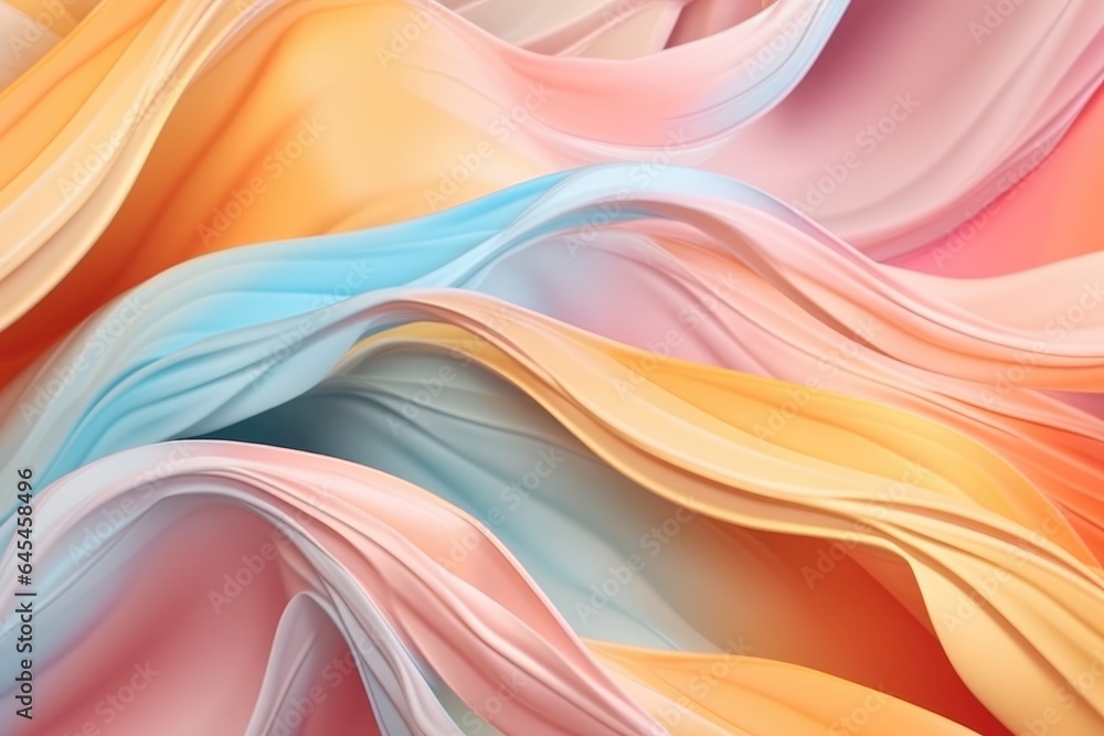 Poster abstract art wavy gradient background. ai generative