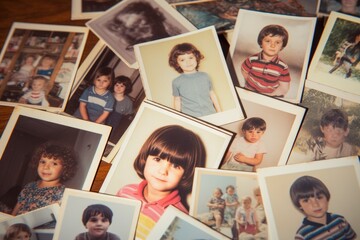 1980s and 1990s Nostalgic Portraits: A Collection of Soft-Focus Family Photos from the eightIes and ninetIes, Emanating Warmth and Nostalgia.

 - obrazy, fototapety, plakaty