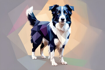 border collie dog with background