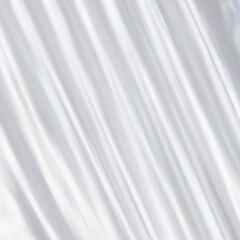 Fototapeta premium White wrinkled fabric. Light drape background. Picturesque folds. Vector design art. eps 10