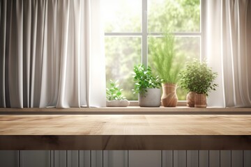Two potted plants on a window sill