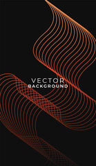 Vector abstract banner, dark background, abstract figure. Banner template, design element.