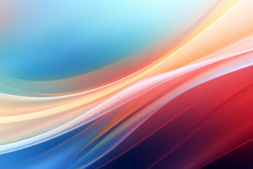 Obraz premium multi-colored abstract background, smooth lines, waves, rainbow color,AI_Generated