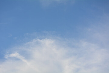 Blue sky background with white clouds