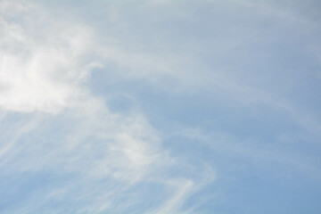 Blue sky background with white clouds