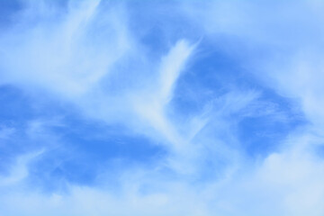 Blue sky background with white clouds