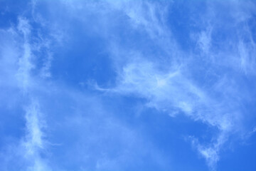 Blue sky background with white clouds