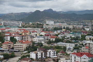 view of the city from the top