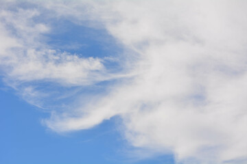 Blue sky background with white clouds
