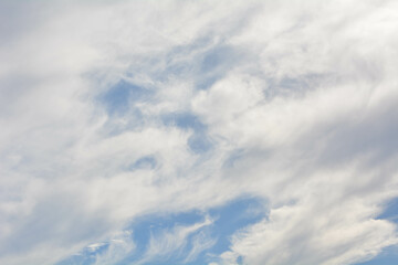 Blue sky background with white clouds