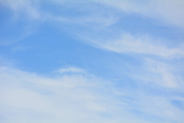 Blue sky background with white clouds