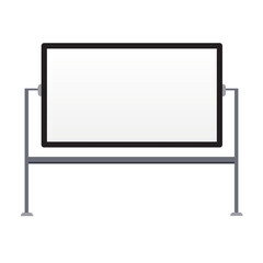 Blank whiteboard - Flat style